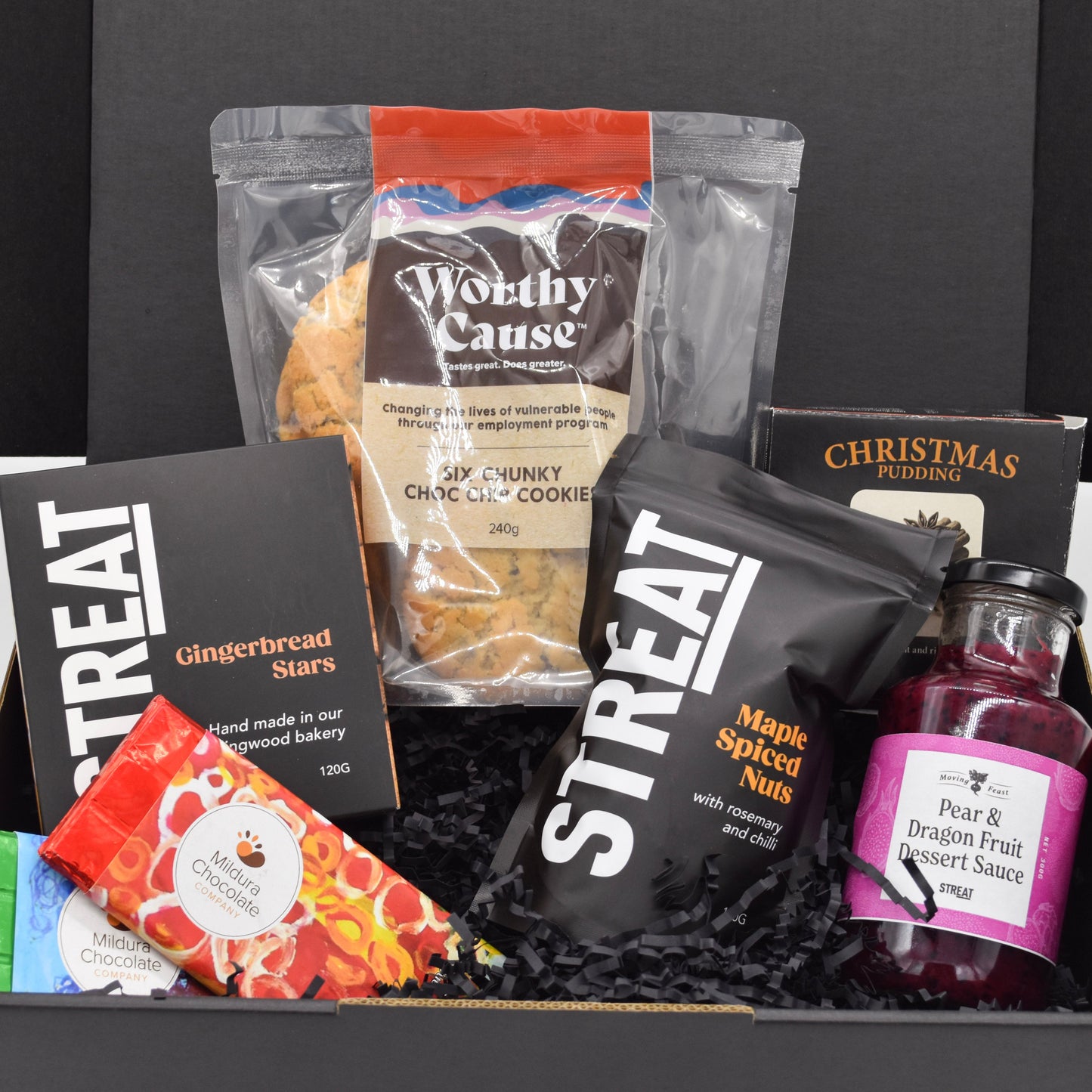 Festive snack selection hamper