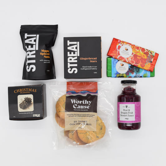 Festive snack selection hamper