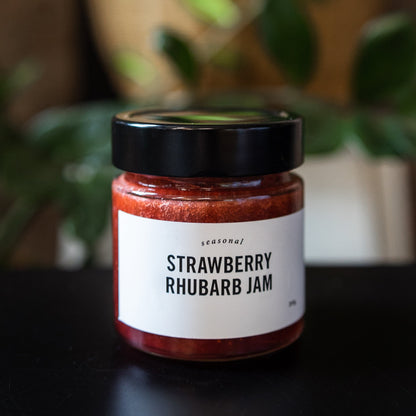 Strawberry & rhubarb jam