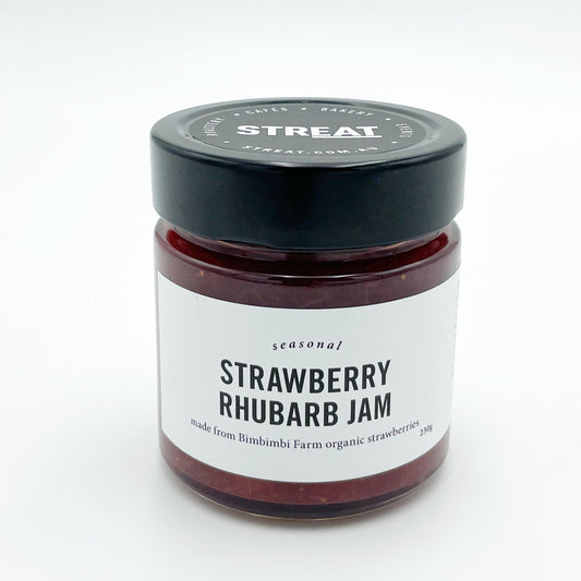 Strawberry & rhubarb jam